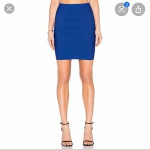 BCBG MaxAzria Royal Blue Bandage Skirt